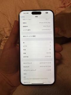 Apple iPhone 15 Pro Max 512b，美品，バッテリー100 バッテリー100% iPhone15 Pro Max 512GB ブルーチタニウム SIM
