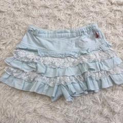 メゾピアノ 平成レトロ 女児 Y2K フリル スカパン レース 水色 130
