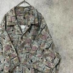 90s vintage 半袖　柄シャツ　メンズ　古着　個性派