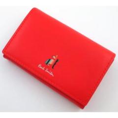 ポールスミス　名刺入れ　新品未使用　箱無し ☆箱なし特価☆新品未使用品☆ポールスミス 名刺入れ コラル