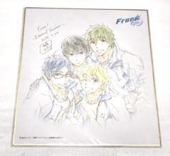 ◎岩鳶高校水泳部【複製原画色紙】Free!ES 七瀬遙 橘真琴 葉月渚 竜ヶ崎怜