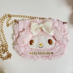 【激レア】希少マイメロディ チェーンショルダーバッグ ローズ 激レア】希少マイメロディ チェーンショルダーバッグ ローズ