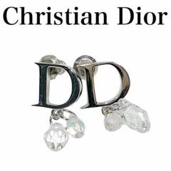 【極美品】Christian Dior DDロゴ ピアス クリスタル ドロップ 極美品】Christian Dior DDロゴ ピアス クリスタル ドロップ