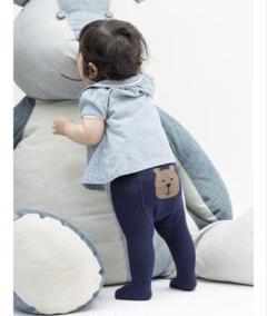 baby GAPくまさんケーブルニットタイツ2枚セット