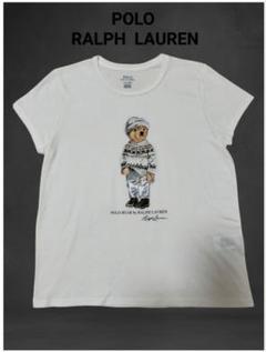 人気❤️ラルフローレン　半袖ニット　ポニー刺繍　ワンポイント　ホワイト　Mサイズ POLO RALPH LAUREN(ポロラルフローレン)ベーシックワンポイント