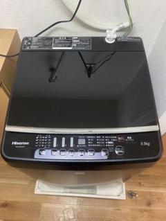 土日期間限定出品】洗濯機 ハイセンス HW-G55E7KK 2021年製 黒