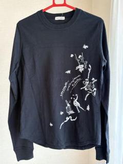 ロイスクレヨン　長袖カットソー　ブラウス　ブラック　M レース Lois CRAYON - 美品 2022年 ロイスクレヨン Lois CRAYON 刺繍
