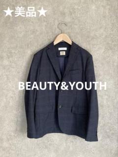 【美品】UNITED ARROWS サマーツイード調テーラードジャケット50紺 美品】UNITED ARROWS サマーツイード調テーラードジャケット50紺