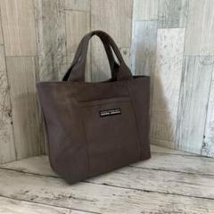 ★75 ハンドメイド トートバッグ 帆布 グレー②