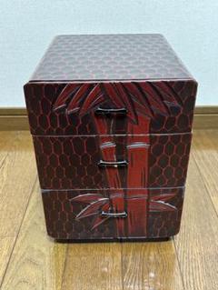 鎌倉彫少し大きめの小物入れ5段小箪笥縦27.5×横35.5×高さ49cm