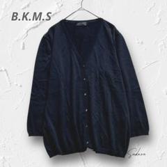Y4344【BKMS】大きいサイズ 3L 七分袖カーディガン ブラック 羽織り