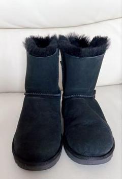 【美品】UGG アグ　ムートンブーツ　リボン スタッズ　23cm 黒　ブラック 海外正規品】UGG (アグ) | Z-CRAFT楽天市場店
