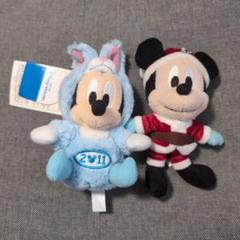 未使用　ディズニーリゾート　ミッキー　ぬいば　干支　卯　うさぎ　サンタ　2種