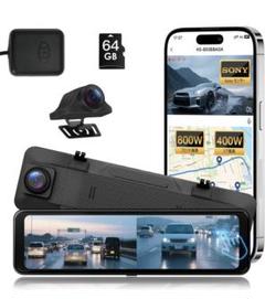 ドライブレコーダー 前後カメラ ミラー型: K5ドラレコ 前後800万 Amazon.co.jp: ドライブレコーダー ミラー型 前後カメラ: K5