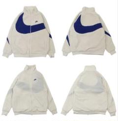 BTSグク愛用　Nike　リバーシブル　ボアジャケット　L　ベージュ 人気] NIKE ナイキ ボアジャケット リバーシブル ビッグス