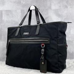 A4可 美品 TUMI ナイロン レザー トートバッグ 黒 バミューダ チャーム A4可 美品 TUMI ナイロン レザー トートバッグ 黒 バミューダ