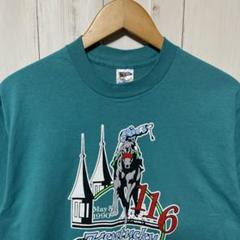 80s USA製 1990年 ケンタッキーダービー 競馬 馬 Tシャツ