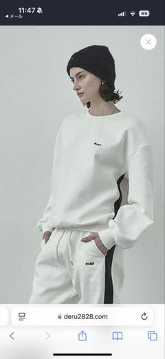 新品未使用⭐︎Satellite・人工衛星⭐︎Sweatshirt SetUp 白 新品未使用⭐︎Satellite・人工衛星⭐︎Sweatshirt SetUp 白