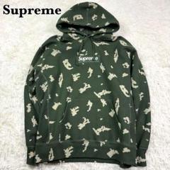 Supreme シュプリーム オリーブ ロシアンカモ パーカー スウェット L Supreme シュプリーム オリーブ ロシアンカモ パーカー