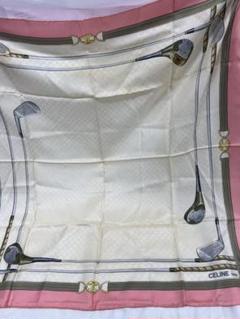 (よう)(新品　未着用)CELINE ゴルフクラブデザイン スカーフ よう様専用)(新品 未着用)CELINE ゴルフクラブデザイン スカーフ