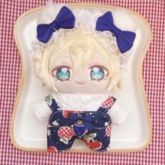 いつぬいサイズ☆ネイビー×りんごチェリー柄♡3点set☆あんスタぬい服