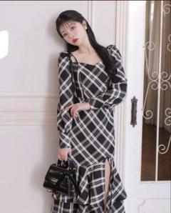 ワンピース mmeeme Ribbon check mermaid longonepeace mmeeme Ribbon check mermaid longonepeace - メルカリ