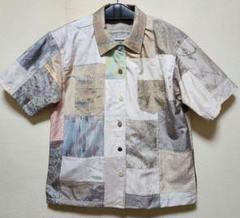 着物リメイク】ノーカラージャケット 白大島紬 正絹