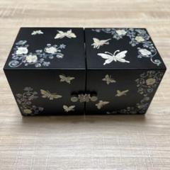 新品　螺鈿細工　成官鎬印　ジュエリーボックス　韓国 韓国 韓国螺鈿 螺鈿漆器 螺鈿 高級 螺鈿 細工 宝石箱 花 蝶