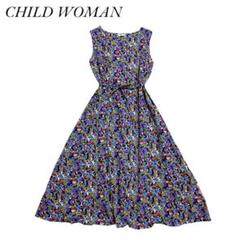 child woman花柄ロングワンピース新品 Dot and Stripes CHILD WOMAN ひまわり 花柄ワンピース - メルカリ