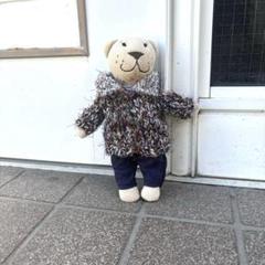 IKEAのクマの着せ替えお洋服　甚平　リボン　巾着 IKEAのクマの着せ替えお洋服 甚平 リボン 巾着 クラフト・布製品