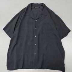 90s Vintage シルク100% S/S オープンカラーシャツ スモーキー