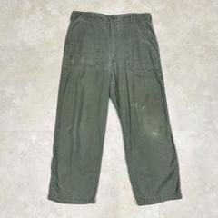 60s US ARMY ベイカーパンツ コットンサテン W36 L29 69年 60s US ARMY ベイカーパンツ コットンサテン W36 L29 69年