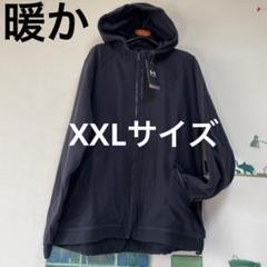 新品　アンダーアーマー 暖かフリースマーク入りジップブルゾン「XXL・黒」
