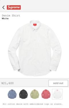 supreme denim shirtM シュプリームデニムシャツboxlogo