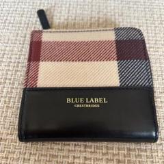 BLUE LABEL CRESTBRIDGE チェック柄 二つ折り財布