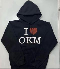 I♥️OKM パーカー 黒 ブラック パーカー yokosuka