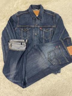 Levi’s リーバイス デニムセットアップ 4th 赤耳 デニム 楽天市場】Levi's リーバイス TYPE I トラッカージャケット G