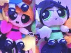 新品未使用タグ付き パワーパフガールズ つながるマスコット ぬいぐるみ