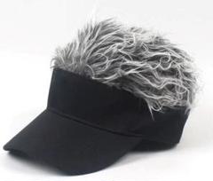 カツラ サンバイザー ヘアーバイザー ウィッグ ジョークグッズ かつら
