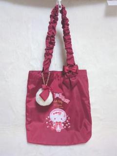 M♡petit青木美沙子さん&ハローキティ　トートバッグ　リボン、チャーム付き