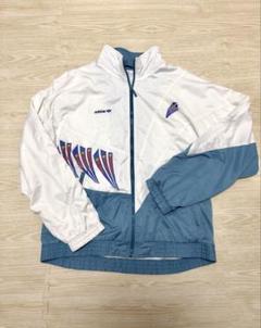 adidas エドバーグ モデル ジャケット Vintage Adidas World Mark Globe Logo Reversible Track Jacket