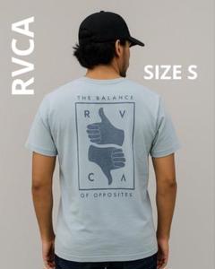 RVCA ルーカ バックプリント Tシャツ Sサイズ 青