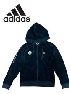 ◯【ビッグサイズXO】美品 adidas ベロアジャージ 常田大希 白黒