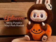 POP MART ハロウィン おすわりパンプキン ぬいぐるみペンダント ラブブ Amazon.co.jp: POP MART ハッピー ハロウィン パーティー