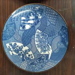伊万里 青磁 染付 窓絵 花唐草 角皿 [B31461]