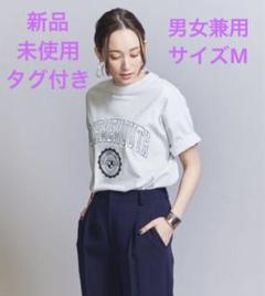 ⭐︎新品⭐︎タグ付き⭐︎BEAUTY&YOUTH カレッジプリント ワイド Tシャツのサムネイル