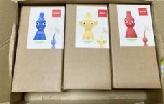 ピクミン 一輪挿し 赤・青・黄 3個 ＆シール２種 ＆ 付箋２種　７Set ピクミン 一輪挿し 赤・青・黄 3個 ＆シール2種 ＆ 付箋2種7Set