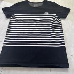 ノースフェイス Tシャツ ボーダー 黒白 L レディース NTW32335