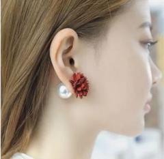 【数量限定】お色はグレー♡大きめパールキャッチピアス♡