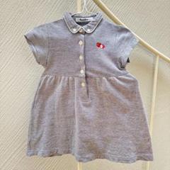 値下げ！familiar 90cm ワンピース ポロシャツ - メルカリ